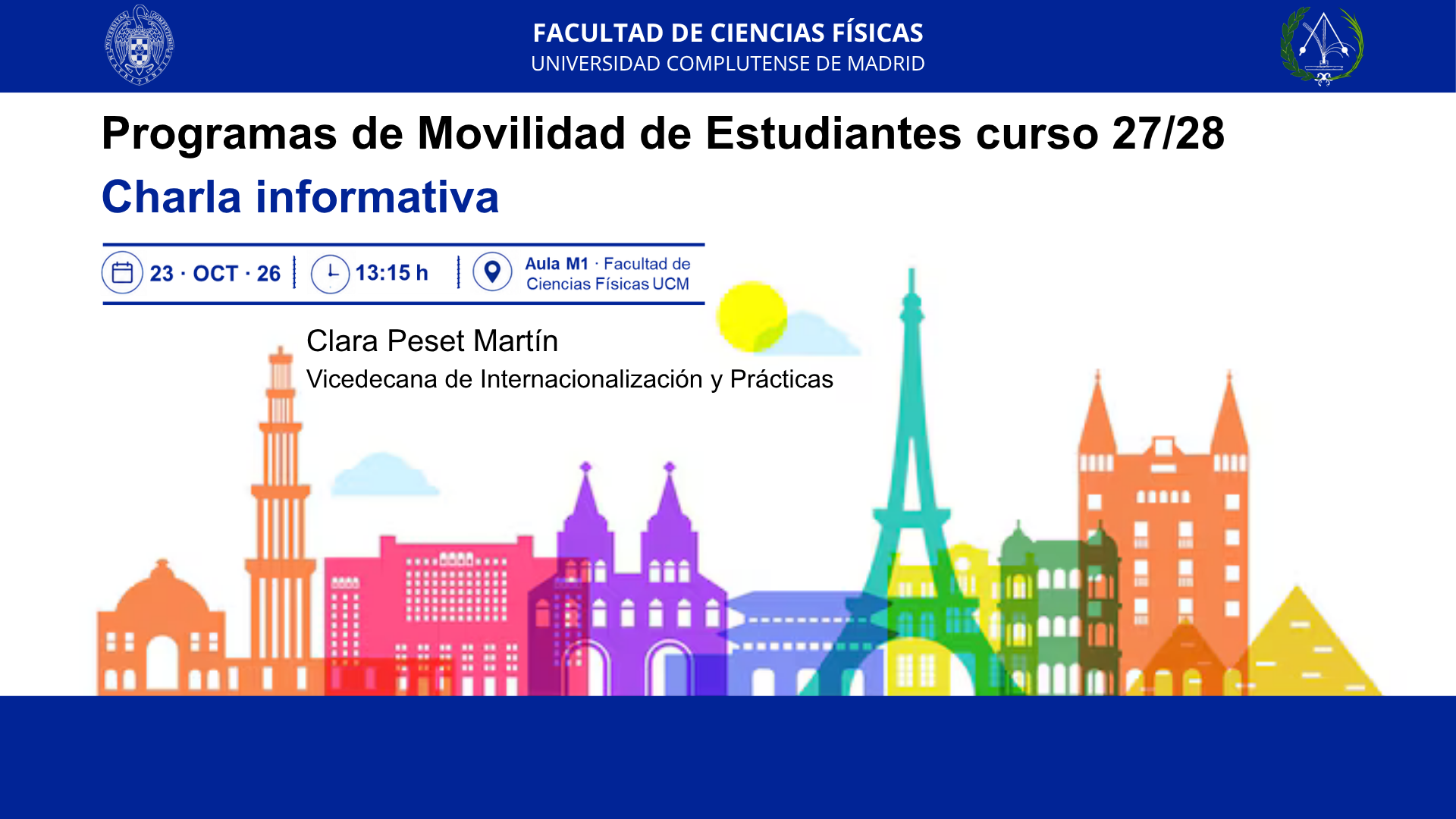Charla informativa sobre Programas de movilidad